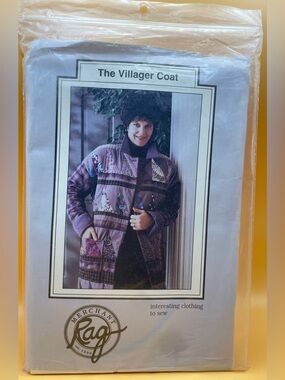 RAG Merchant The Villager Coat Pattern Sizes 6-26 1994 Jill Abeloe Mead